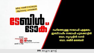 തിരു നബി (സ)യുടെ ആരോഗ്യ പാഠങ്ങൾ | ടേബിൾ ടോക്ക്‌