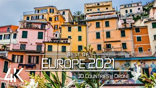 【4K】The Beauty of EUROPE in 96 Minutes 2021 🔥🔥🔥 Ultra HD 🎵 Chillout Music (2160p Ambient UHD TV)
