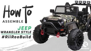 Jeep Wrangler Style Off Road 4x4 24v Electric Kids Ride On Car Assembly Instructions