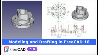 Modeling and Drafting in FreeCAD 10 | FreeCAD Tutorial | FreeCAD Drawing | Mechnexus |