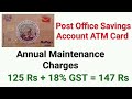 post office savings account atm card limit u0026 charges post office account atm card charges