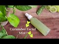 Calm, Hydrate & Refresh your skin in Summer - DIY Cucumber Facial Mist for flawless skin !