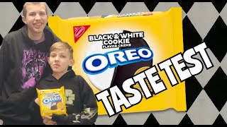 TASTE TEST OREO BLACK \u0026 WHITE CREME FLAVOR cookie