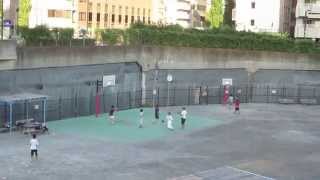 築地川公園 バスケットボール　Basketball in Tsukijigawa park, Chuo-ku, Tokyo