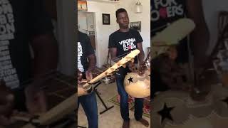 Dramane Kone and Arouna Diarra Burkina Faso Musicians rocking on the N’goni