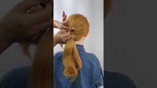 분위기있는 긴머리 스타일링 포니테일 묶기 / pretty hair styling #shorts