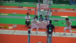 2015年IH フェンシング 女子 フルーレ 3・4位決定戦 東晟良（和歌山北）vs 辻すみれ（岐阜総合学園）②