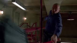 Walter White (Heisenberg) falls in the meth lab