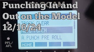 Punching In and Out on the TASCAM Model 12/16/24