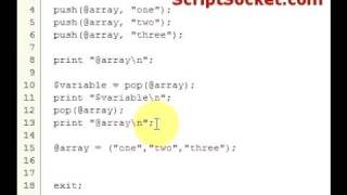 Perl Tutorial 5 - Arrays: push, pop, shift, unshift