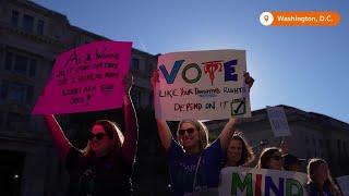 Thousands rally for women's rights before US presidential election | REUTERS