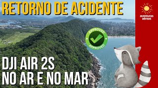 Drone DJI AIR 2S voando após acidente AO VIVO