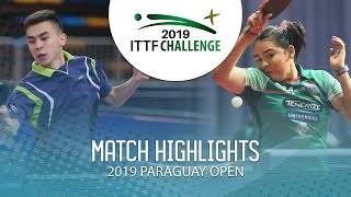 Caroline K./Vitor Ishiy vs Brian A./Adriana Diaz | 2019 ITTF Paraguay Open Highlights (Finals)