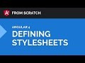 Defining Stylesheets in Angular 4