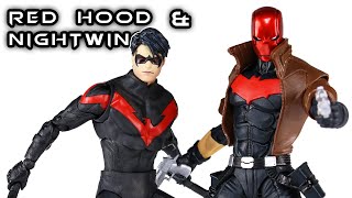 McFarlane RED HOOD \u0026 NIGHTWING DC Multiverse 2 Pack Action Figure Review