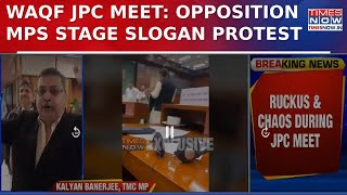 WAQF JPC Meet: Opposition MPs Stage Slogan Protest; Watch Visuals Showing Chaos | English News