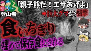 【食い尽くされる登山者】一度襲われたら防御策はナシ！息を潜め「待ち伏せする巨大熊」が次々襲撃『登山中の熊害事故』