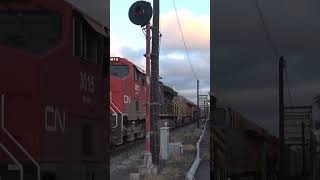 CN Veterans Unit over bridge and by Searchlight Signal