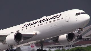 24/08/14 宮古空港 日本航空 JAL Boeing 767-300ER (JA610J) Departure from Miyako Airport, ROMY