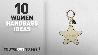 Top 10 Handbag Charms [ Winter 2018 ]: COACH Women's Selena Star Bag Charm Gd/Chalk One Size