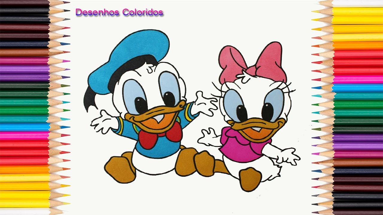 Pato Donald E Margarida Baby Colorindo Desenho - YouTube