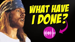3 vocal lines TOO HARD for Axl Rose (written by Axl Rose)