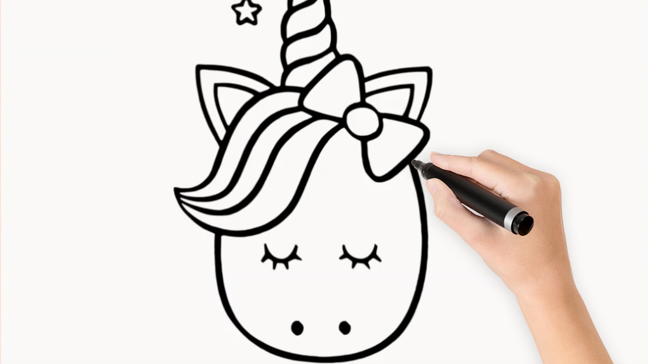 Como Dibujar Un Unicornio Kawaii Paso A Paso - YouTube