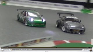 PLUSD 03_22_02 ラジドリ 2WD 新城ワークス 180SX FXX-D \u0026 3号機 ポルシェ 追走動画 rwd drift rc