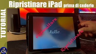 Ripristino iPad prima di venderlo o cederlo