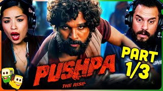 PUSHPA: THE RISE (Part 1/3) Movie Reaction! | Allu Arjun | Rashmika Mandanna | Fahadh Faasil