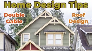 How To Design Double Gable Roof - Floor Plan And Elevation Architecture