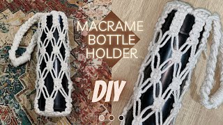 DIY | Macrame bottle holder | Macrame tumbler holder