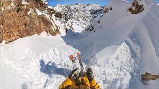 Skiing Suicide Chute on 11,045' Mt. Superior, UT, In Under 60-Seconds