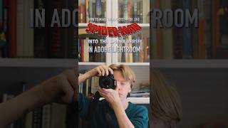 how to make your photos look like SPIDER-MAN INTO THE SPIDERVERSE! 🕸️📸 #spiderman #lightroom