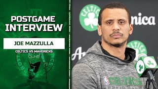 Joe Mazzulla: We Need to Trust the PROCESS of the Season | Celtics vs Mavericks Postgame