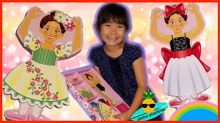 バレリーナのファッションコーデ！　unboxing Melissa and Doug Magnet Toy!