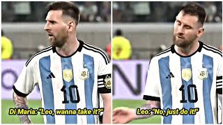 The moment Lionel Messi refused to score 4 goals and gave a penalty to Ángel Di María