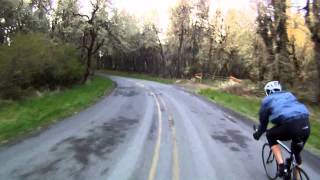 Old Guys Going Downhill Fast (#1) -- Fox Hollow to McBeth Rd. Eugene Oregon  Road Bike Descending