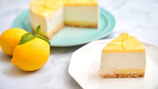 レモンレアチーズケーキ / 레몬 레어 치즈 케이크 / Lemon rare cheesecake