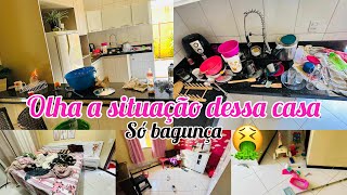 Cansei!! 4 dias sem limpar / faxina na casa completa e pesada/ lavei tudo estava uma nojeira🤮