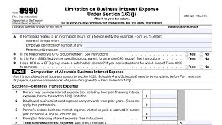 IRS Form 8990 walkthrough ARCHIVED COPY - READ COMMENTS ONLY