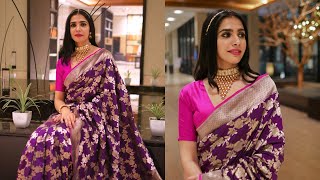 Chatty Get Ready With Me in a Banarasi Saree