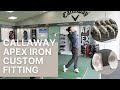 CALLAWAY APEX IRON FITTING with Gaz Beadle