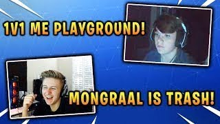 Symfuhny Roasted Mongraal, Mongraal challenged him to 1v1 Playground!   Fortnite Best Moments