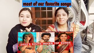2022's Top 25 Most Viewed South Indian Songs on Youtube | Top 25 South Indian Songs 2022 | Reaction