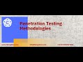 Penetration testing methodologies, frameworks & tools