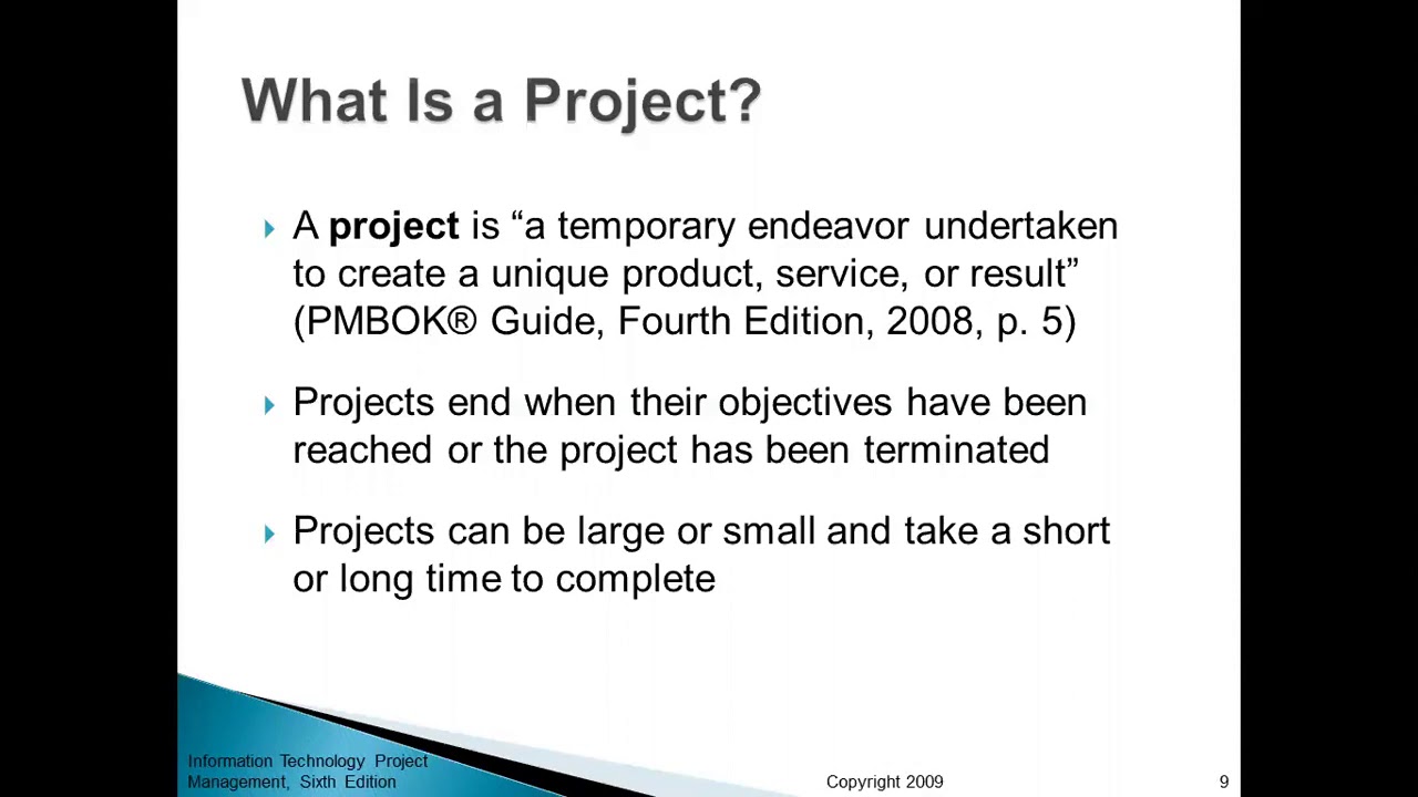 Chapter 1 Introduction To Project Management - YouTube