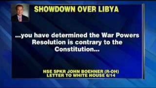 Boehner Talks Tough to Obama on Libya; Bi-Partisan Lawmakers File Suit Against Admin