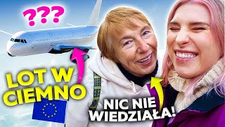 LOT W CIEMNO Z MAMĄ! 😱 24h w losowym kraju! | Agnieszka Grzelak Vlog