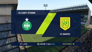 FIFA 22 | AS Saint-Étienne vs FC Nantes - Ligue 1 Uber Eats | Gameplay